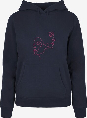 Sweat-shirt 'One Line' Mister Tee en bleu : devant