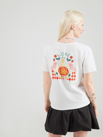 Maglietta 'Love My Carbs' di Blutsgeschwister in bianco: frontale