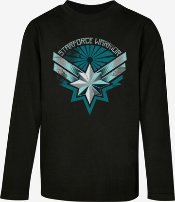 ABSOLUTE CULT Shirt 'Captain Marvel - Starforce Warrior' in Black: front