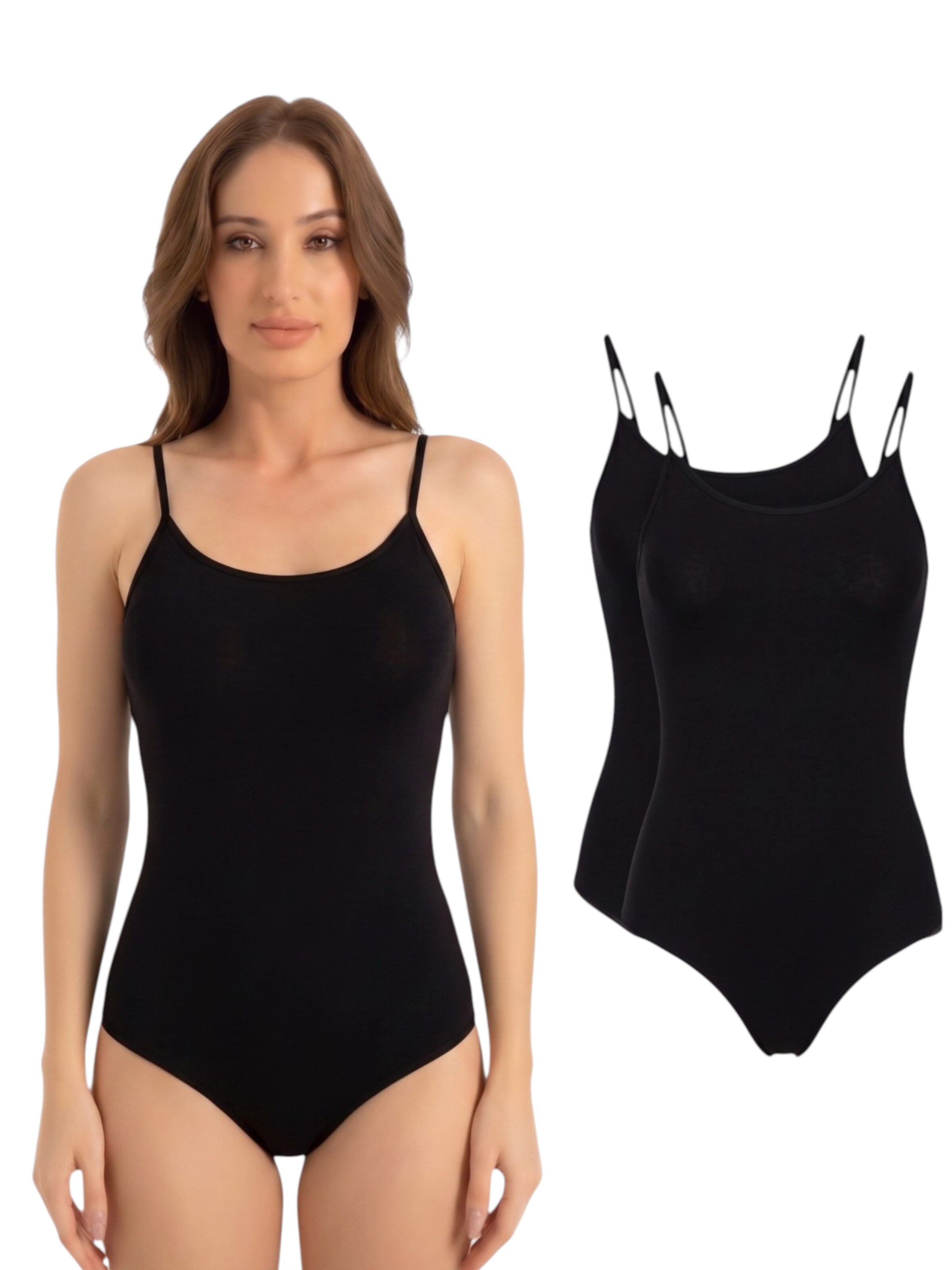 Body 'Veluna' fashionshowcase en noir