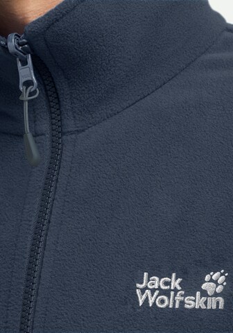 JACK WOLFSKIN Athletic Fleece Jacket in Blue