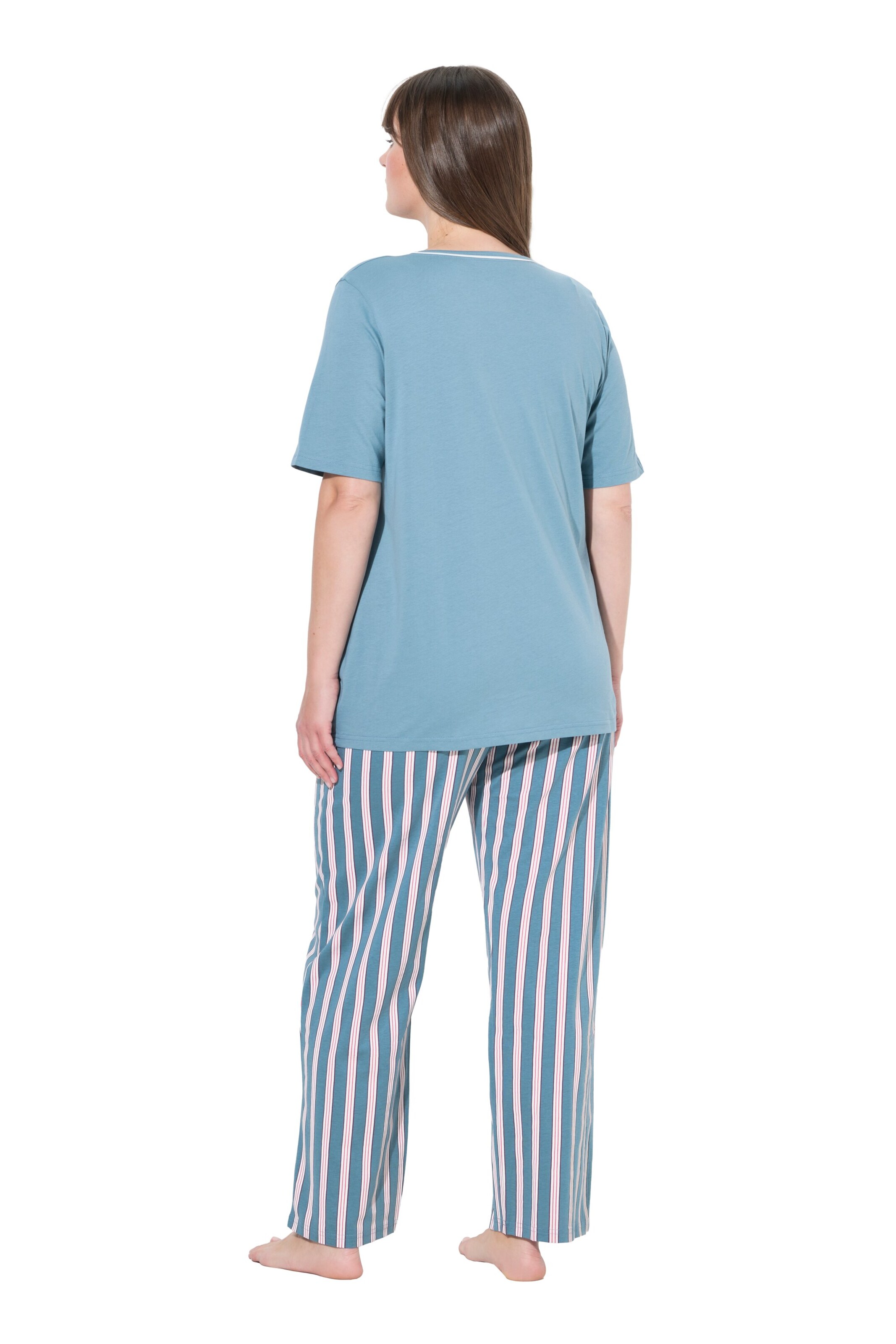 Ulla Popken Pyjama in Blauw