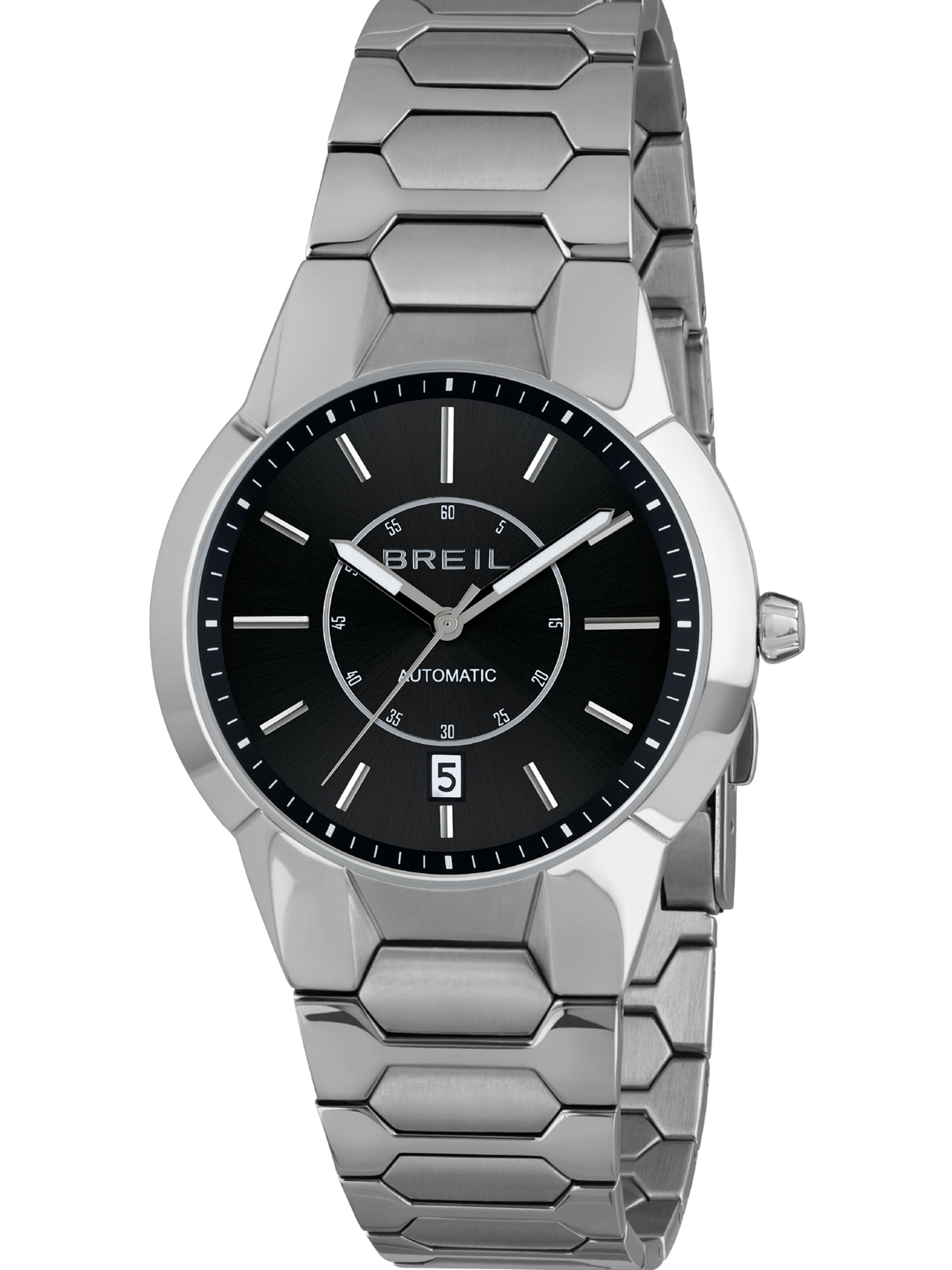 Montre à affichage analogique 'New One' Breil en argent : devant