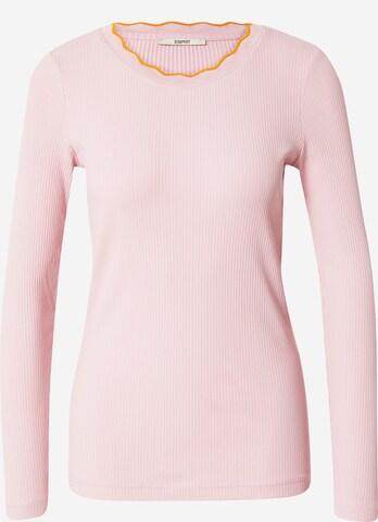 T-shirt ESPRIT en rose : devant