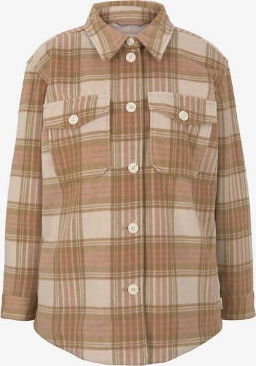 TOM TAILOR DENIM Hemdjacke in beige / nude / altrosa, Produktansicht