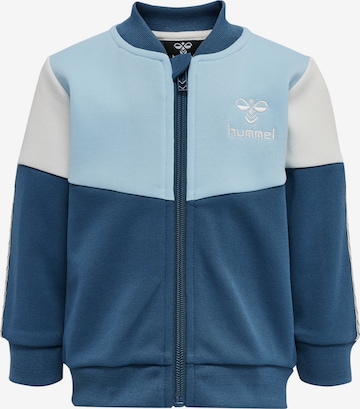 Hummel Athletic Zip-Up Hoodie 'Grady' in Blue: front