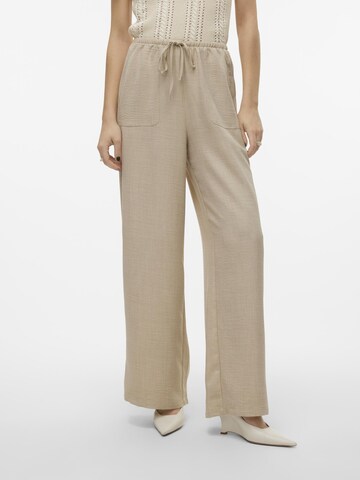 VERO MODA Wide Leg Hose 'MELANEY' in Grün: predná strana