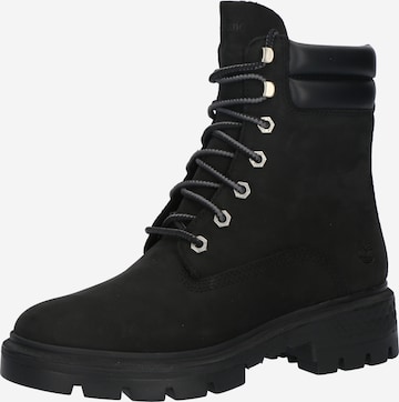 TIMBERLAND Ботинки на шнуровке в Черный: спереди