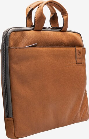 STRELLSON Document Bag 'Hyde Park' in Brown