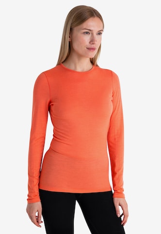 ICEBREAKER Funkcionalna majica 'Oasis' | oranžna barva: sprednja stran