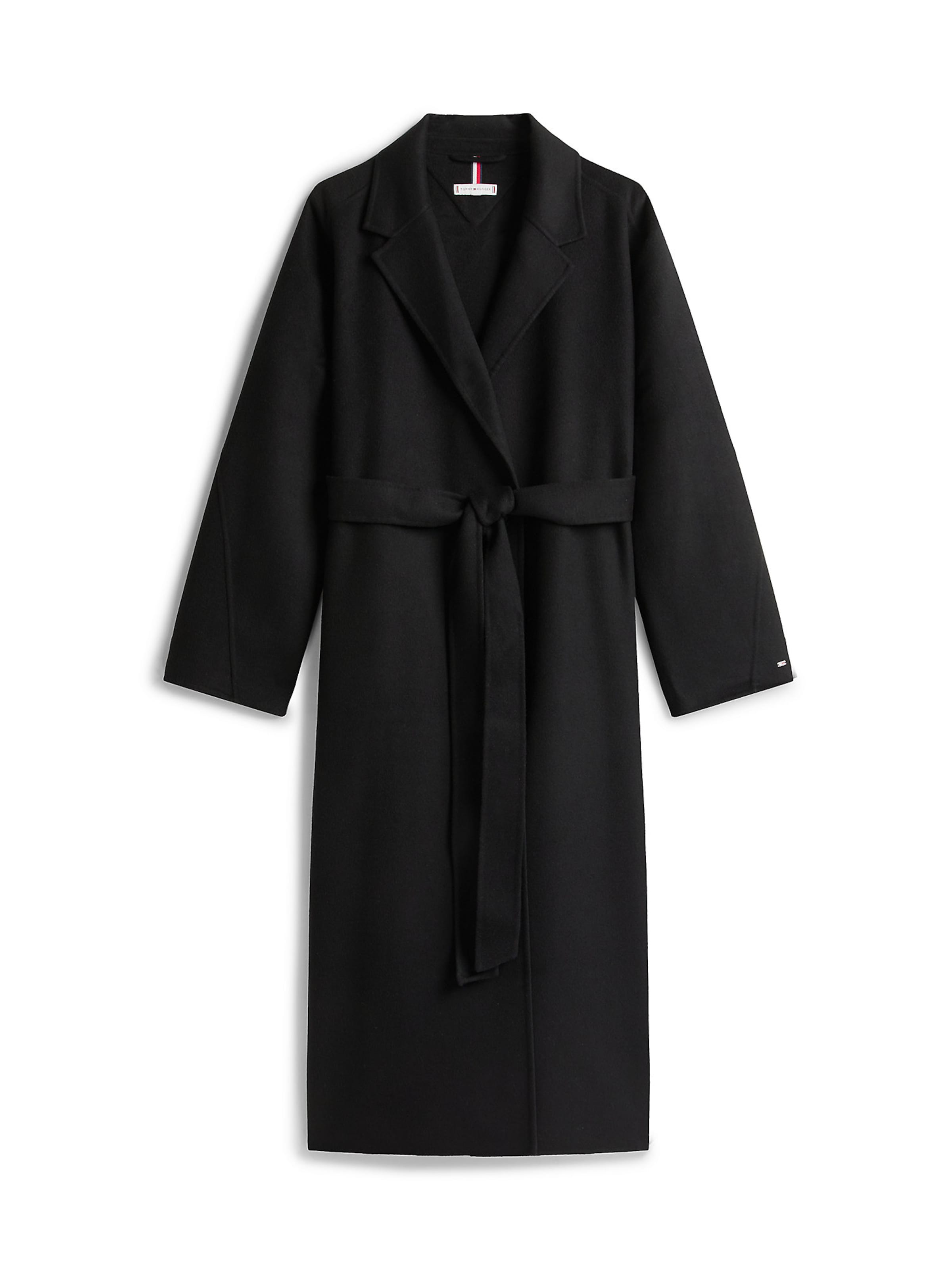 Manteau mi-saison TOMMY HILFIGER en noir : devant