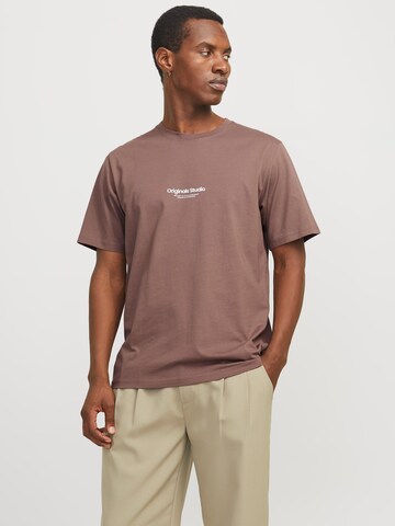 JACK & JONES Футболка 'JORVesterbro' в Коричневый: спереди