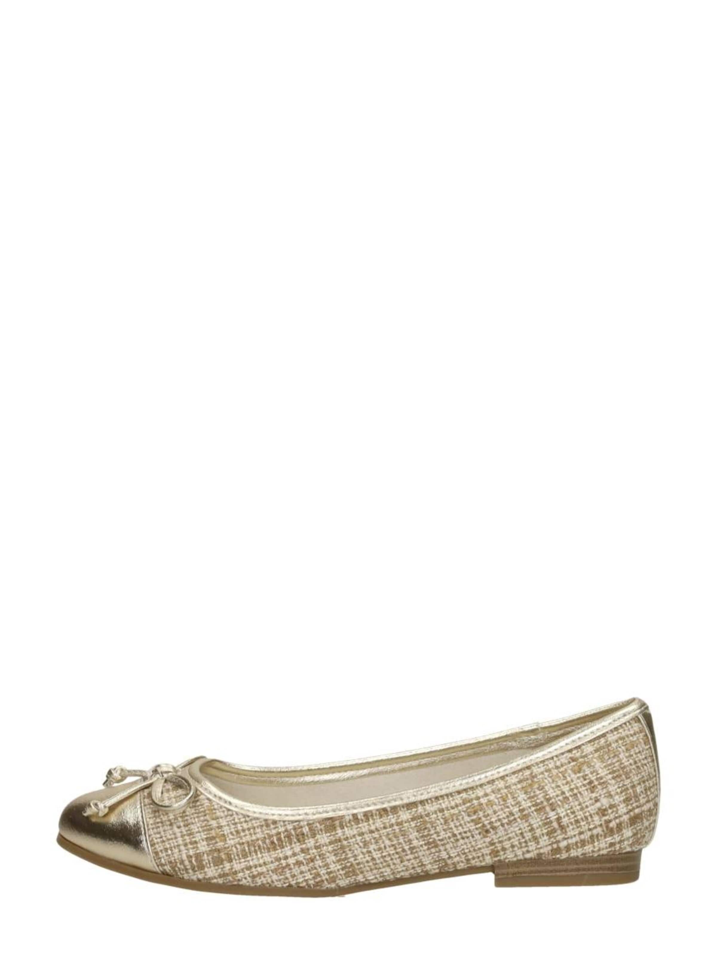 MARCO TOZZI Ballerina 'Ballerina's' in Beige: voorkant