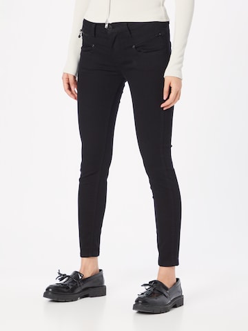 FREEMAN T. PORTER Slimfit Jeans 'Alexa' in Zwart: voorkant