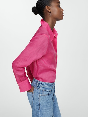 MANGO Bluse 'DOYLE' in Pink