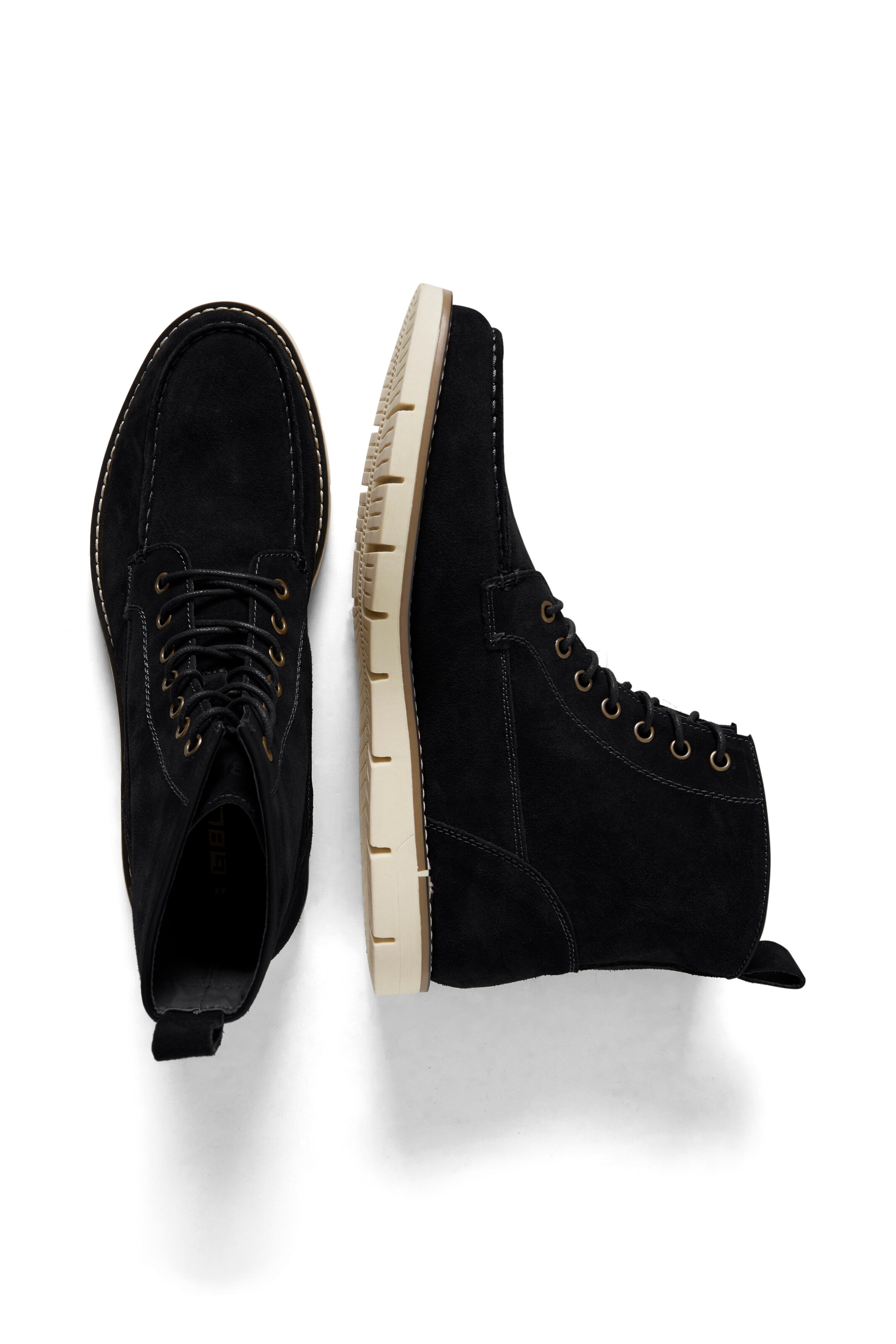 BLEND - Botas com atacadores em preto