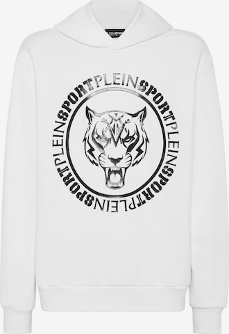 Plein Sport Sweatshirt 'Carbon Tiger' in White: front