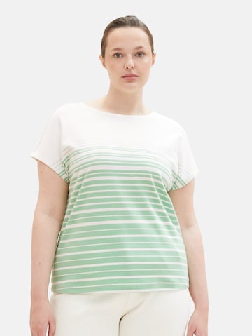 T-shirt Tom Tailor Women + en vert : devant