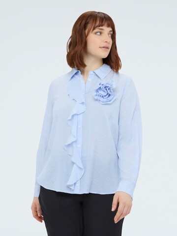 Chemisier Fiorella Rubino en bleu