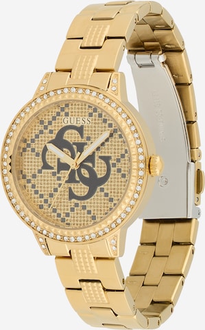 Montre à affichage analogique GUESS en or : devant