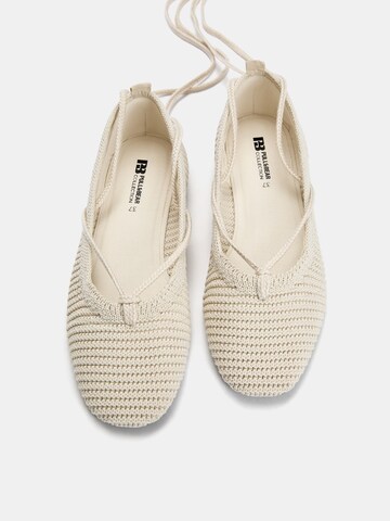 Ballerines à lanières Pull&Bear en beige