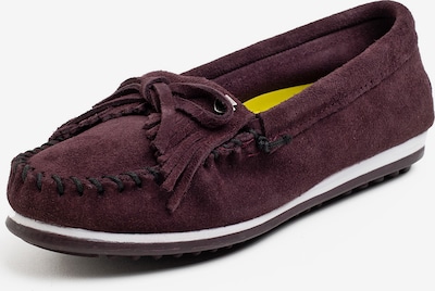 Minnetonka Moccasin 'Kilty plus' in Blackberry / Black / White, Item view