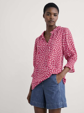 Camicia da donna di Seasalt Cornwall in rosso: frontale