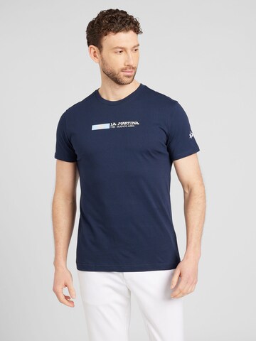 T-Shirt La Martina en bleu : devant