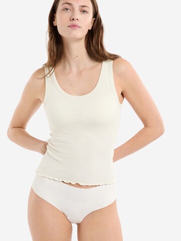 ETAM Pajama Shirt 'Bra' in Beige
