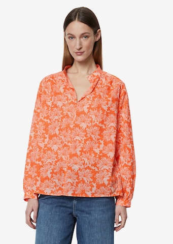 Camicia da donna di Marc O'Polo in arancione: frontale