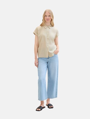 TOM TAILOR Bluse in Beige
