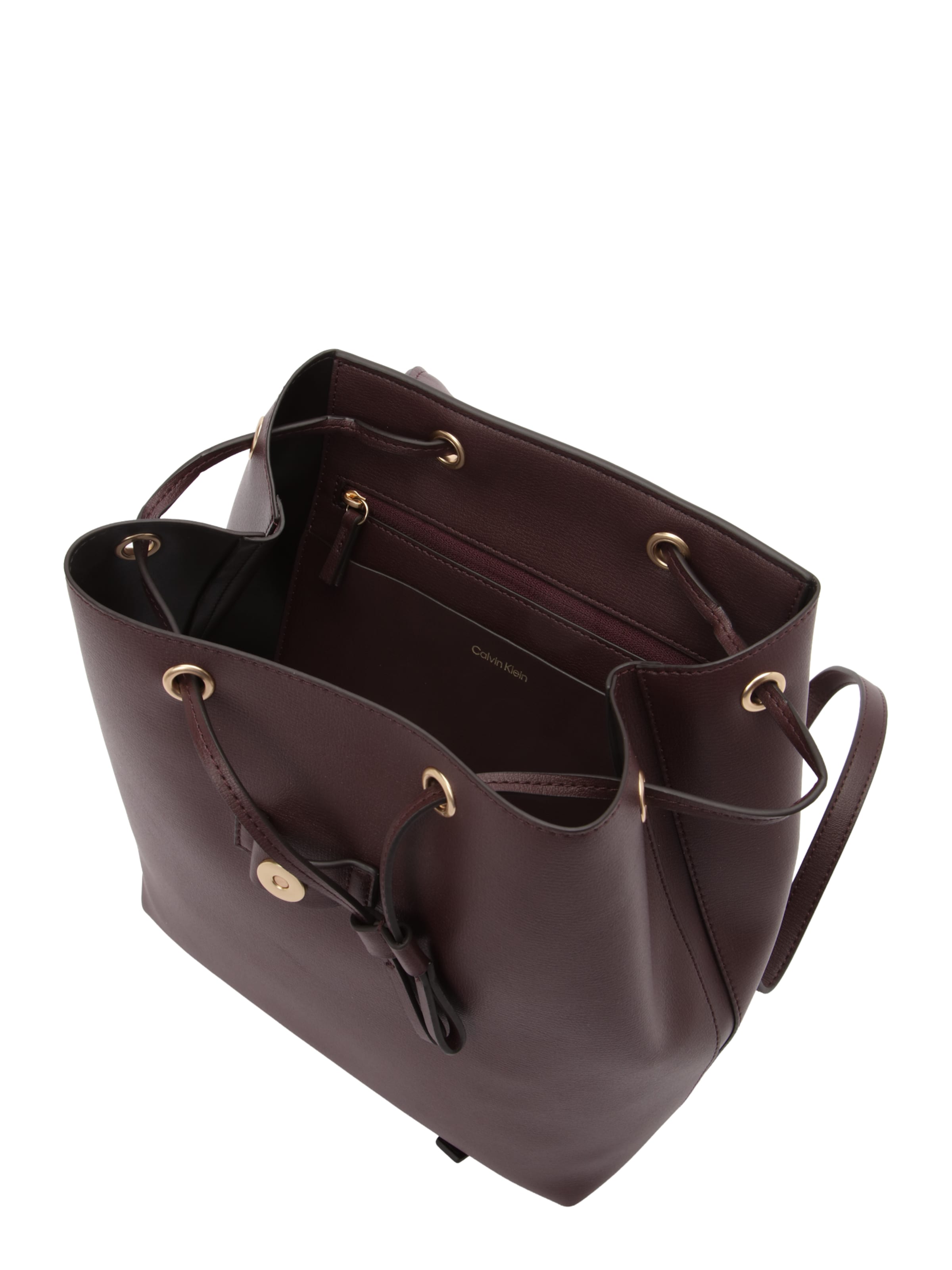 Calvin Klein Rucksack in Braun: oben