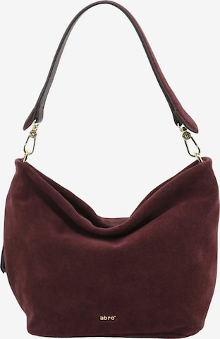 ABRO Shoulder Bag 'EBONY' in Red: front