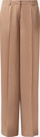 COMMA Wide leg Broek in Bruin: voorkant