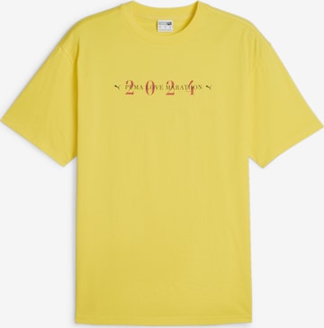 PUMA T-Shirt 'Love Marathon Grafik' in Gelb: predná strana