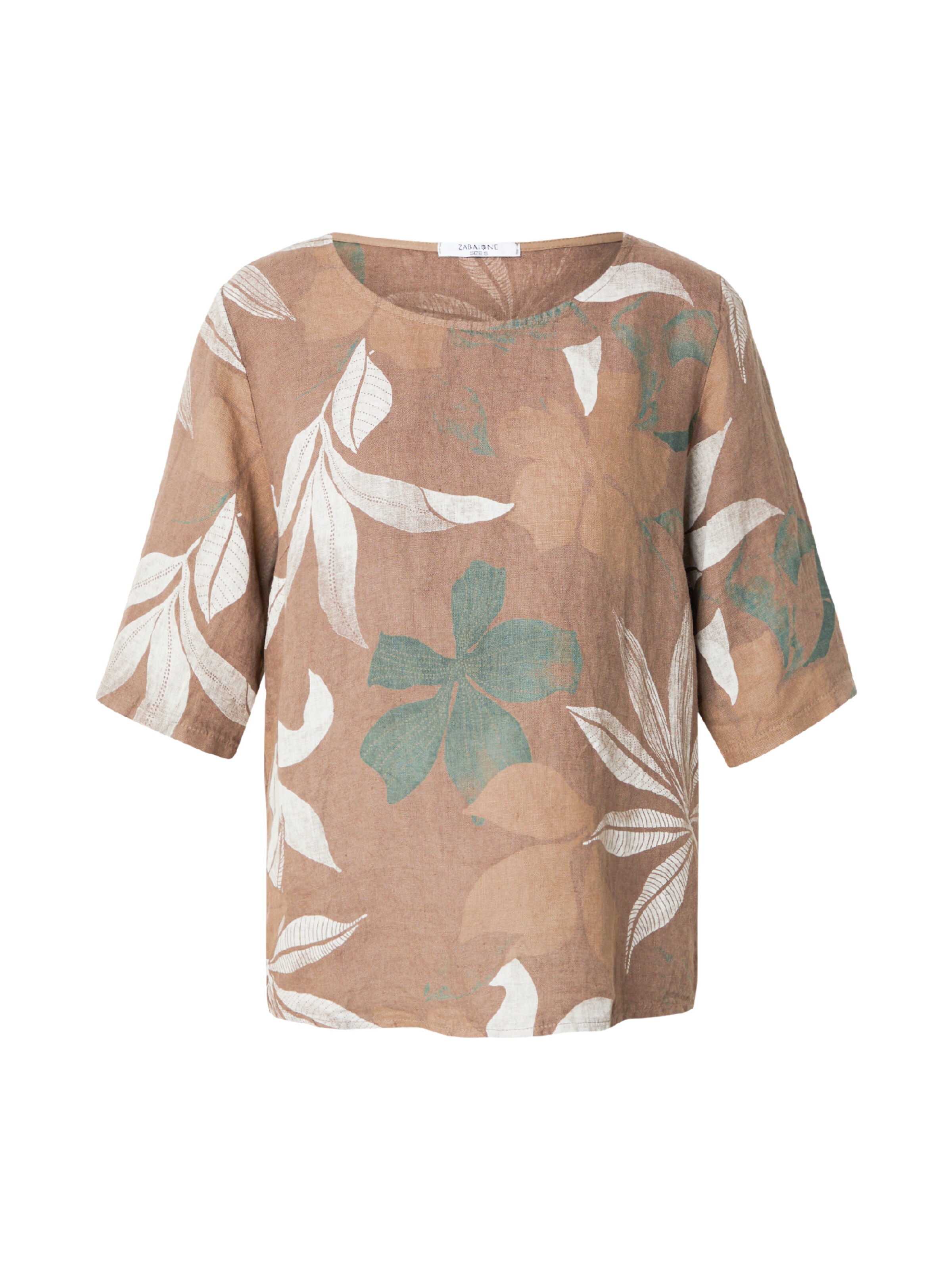 ZABAIONE Blouse 'Pi44naa' in Brown: front