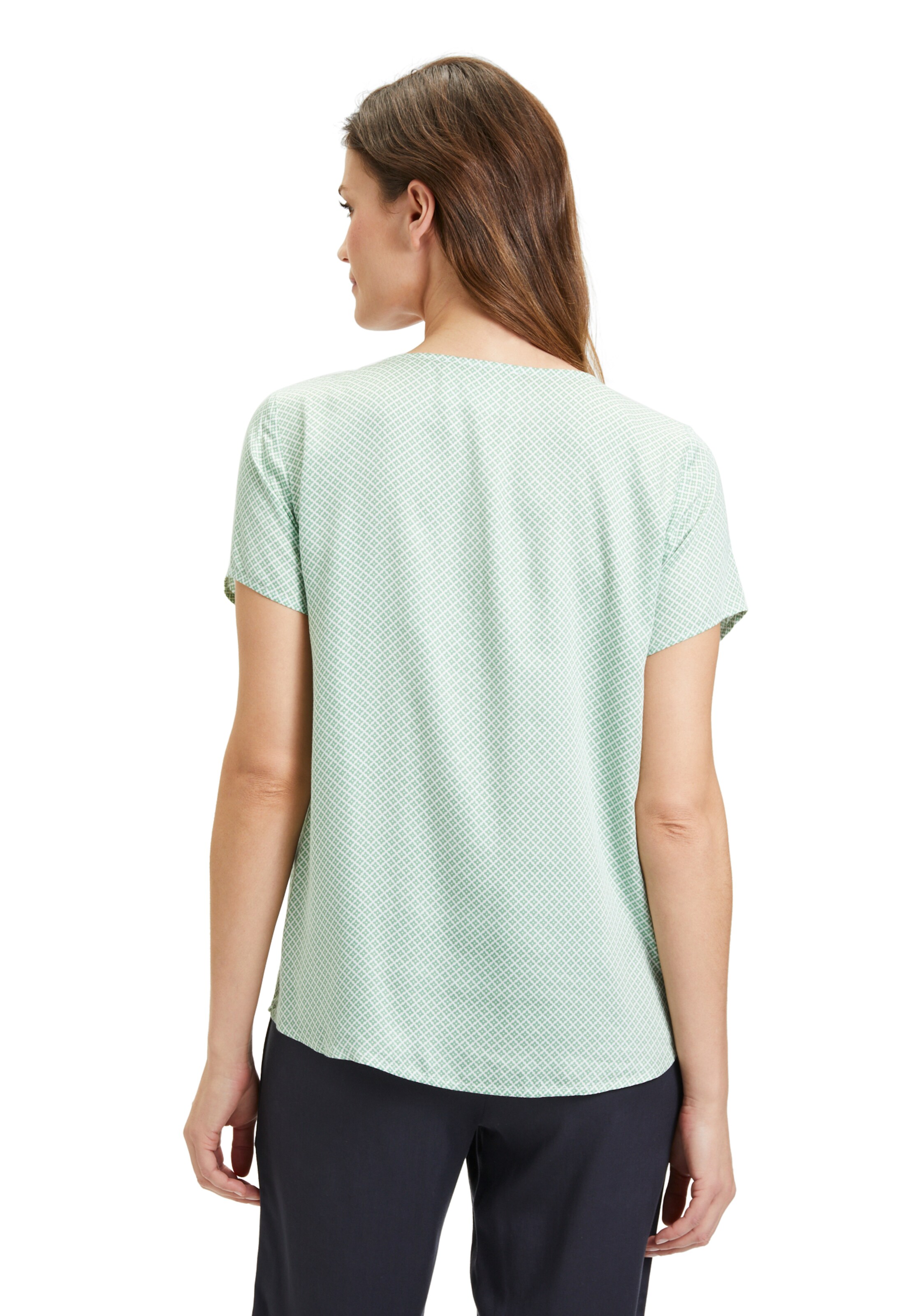 Cartoon Bluse in Grün