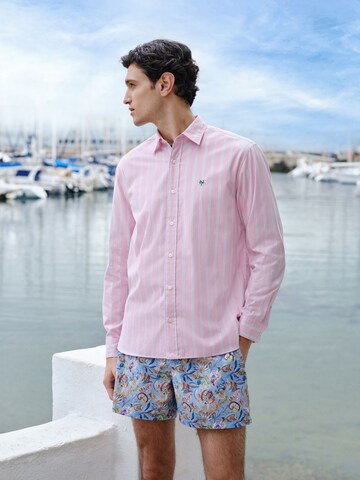 Next Regular fit Overhemd in Roze: voorkant
