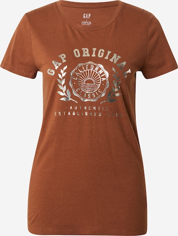 GAP T-shirt i brun: framsida