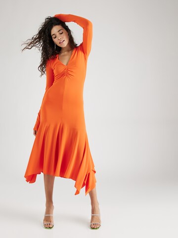 PATRIZIA PEPE Obleka | oranžna barva: sprednja stran
