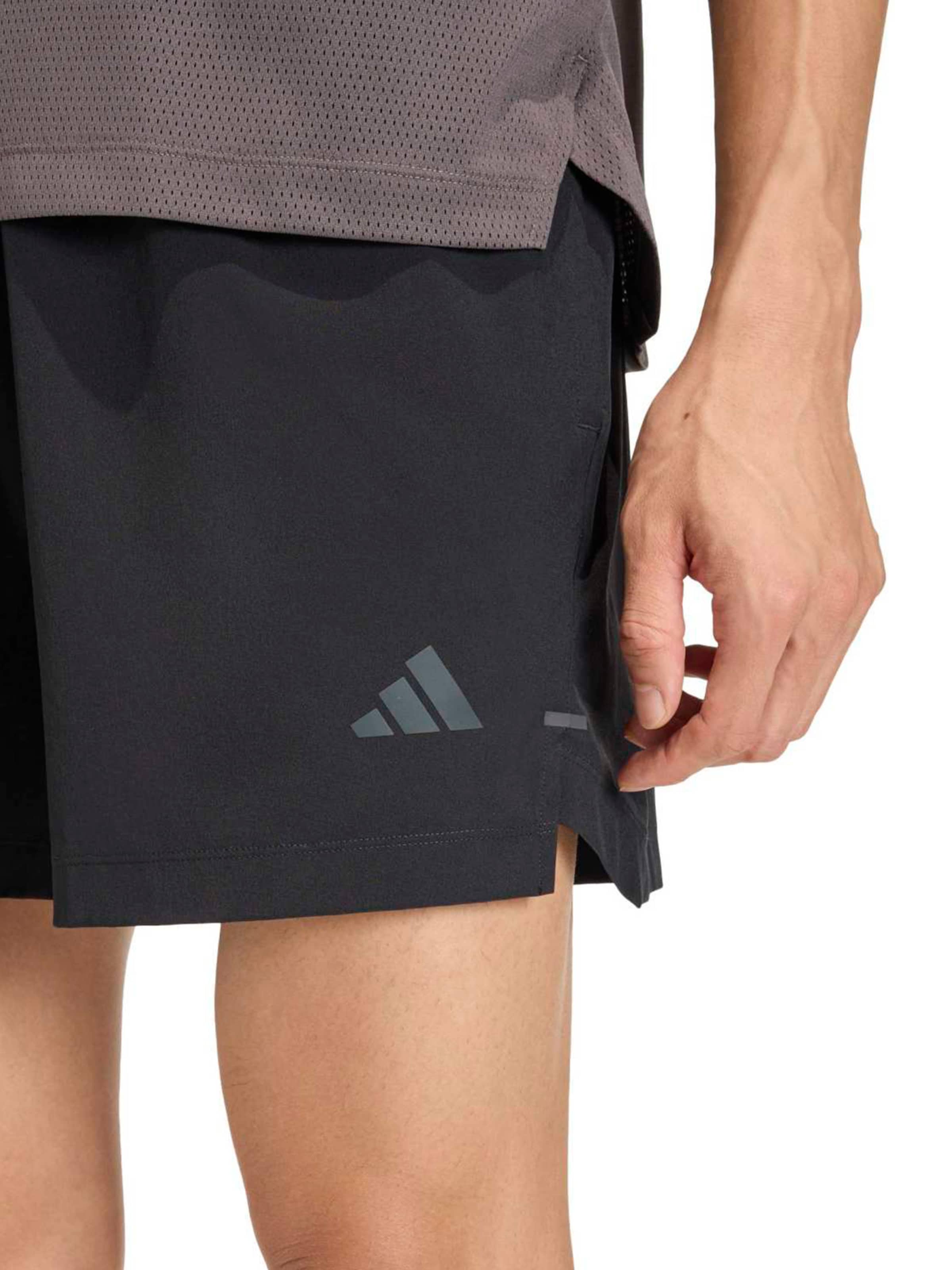 ADIDAS PERFORMANCE Szabványos Sportnadrágok 'D4T ESS' - fekete