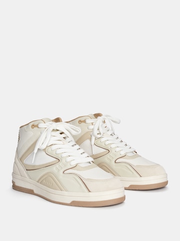 Pull&Bear High-Top Sneakers in Beige