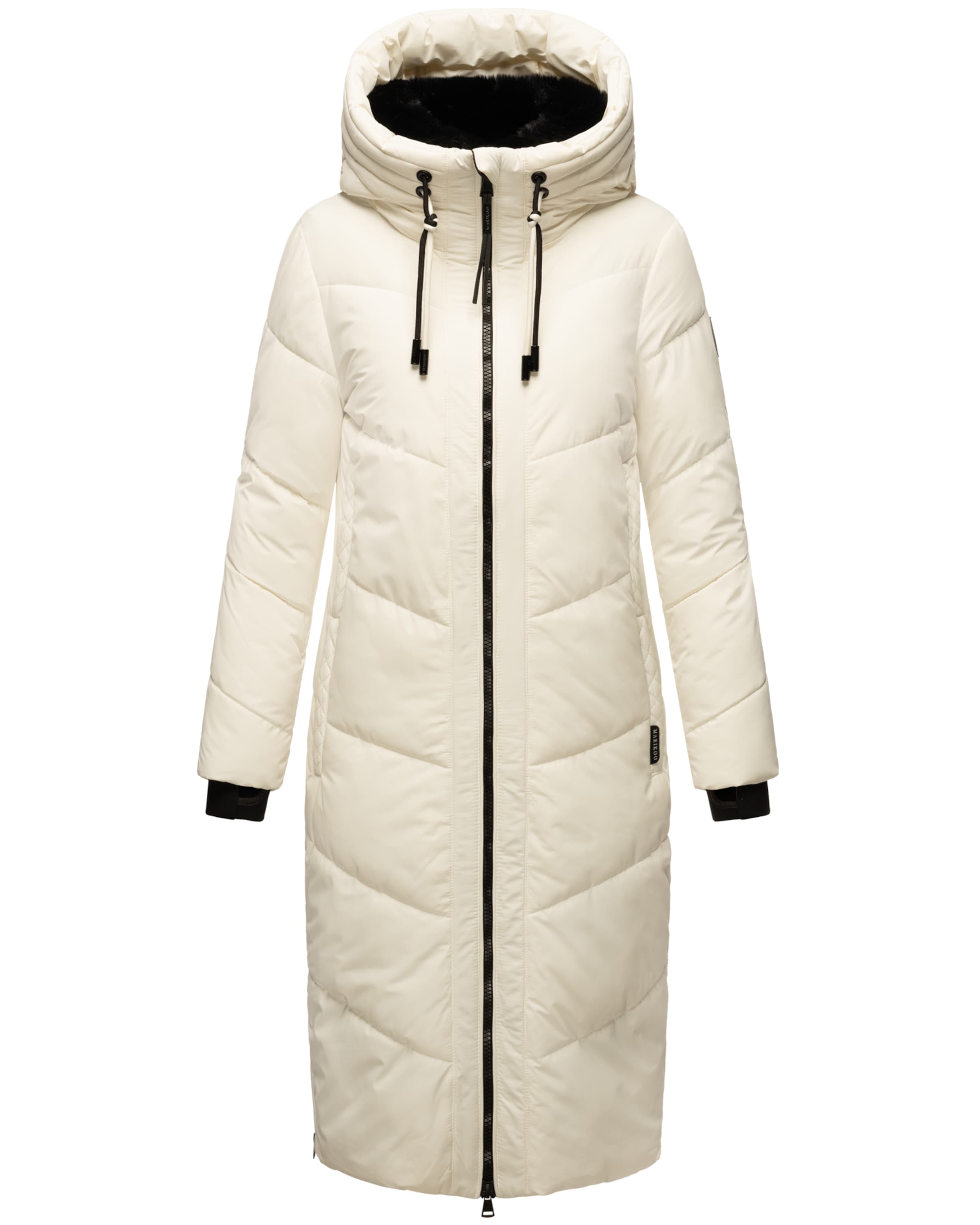 MARIKOO Winter coat 'Nadaree XVI' in White: front