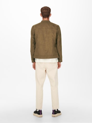 Only & Sons Between-Season Jacket 'Willow' in Brown