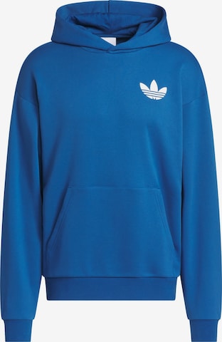Felpa 'World Wide Hoops' di ADIDAS ORIGINALS in blu: frontale