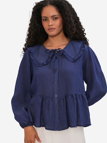 Camicia da donna di Bigdart in blu: frontale