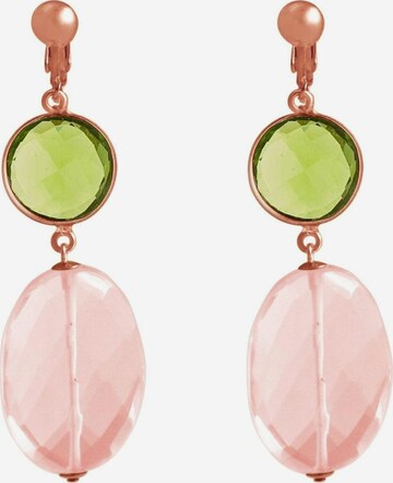 Boucles d'oreilles Gemshine en rose : devant