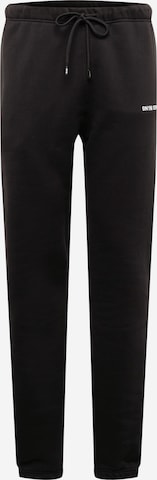 9N1M SENSE Regular Trousers in Black: front