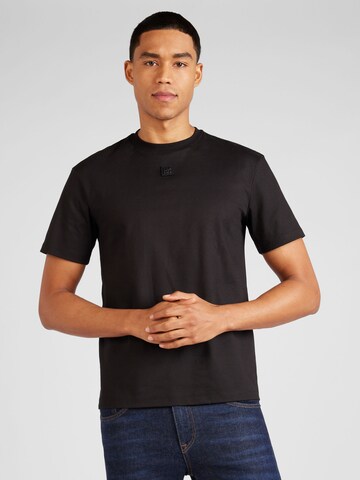 HUGO - Camiseta 'Dalile' en negro: frente