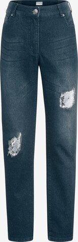 MIAMODA Slimfit Jeans in Blauw: voorkant